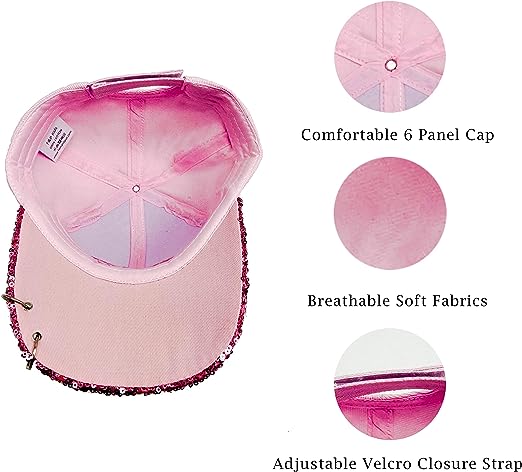 Girls Baseball Summer Cap I Two Adjustable Sizes I Kids Sunshade Hat I