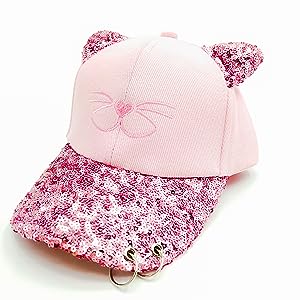 Girls Baseball Summer Cap I Two Adjustable Sizes I Kids Sunshade Hat I